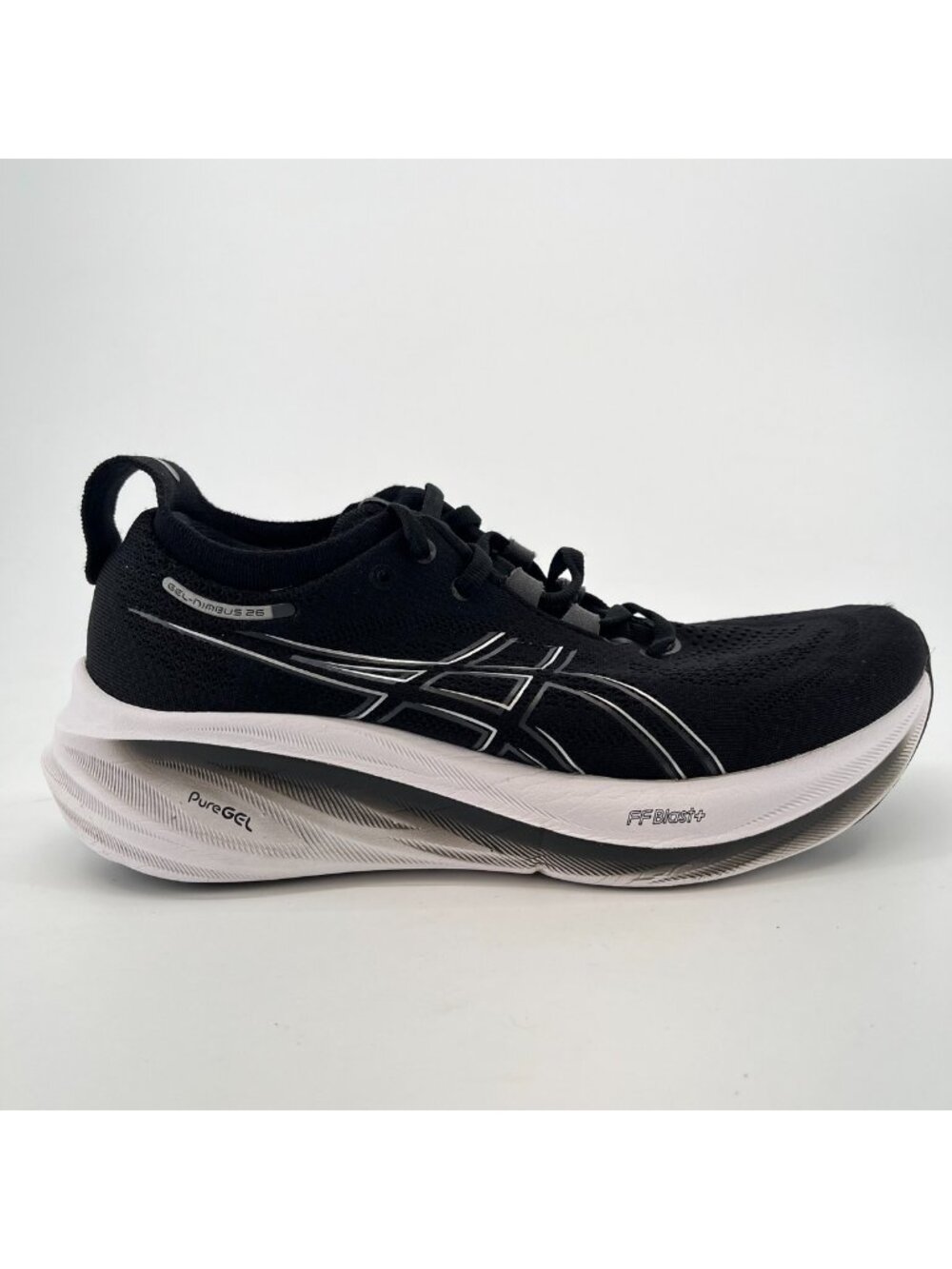 Asics Gel-Cumulus 26 Womens Size 8 Black White Athletic Running Shoes Sneakers